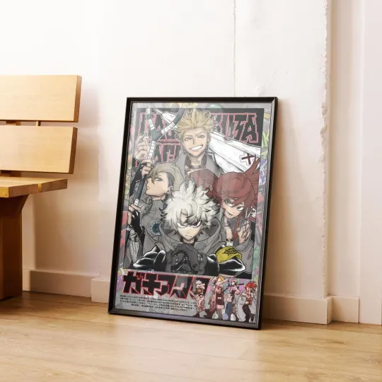 Gachiakuta Anime Poster Rudo Enjin Zanka Manga Wall Art Print Decor Noframe