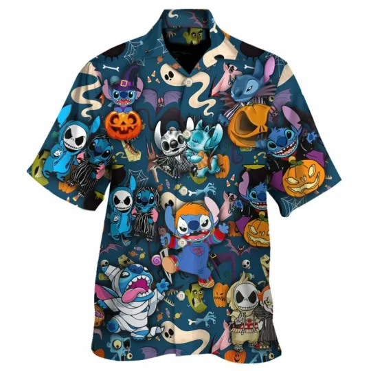 Discover Stitch Cosplay Hawaiian Shirt for Men and Women
