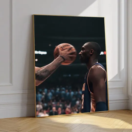 Discover Kobe Bryant Lakers Basketball Poster, Mamba Mentality Wall Decor, 24x36, NoFrame