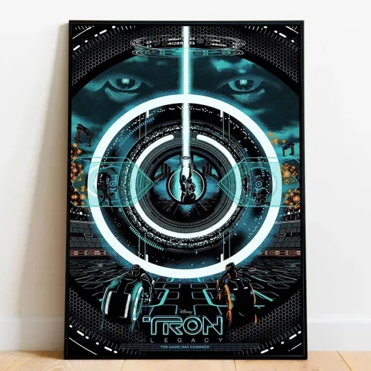 Discover Tron Legacy Poster 2010 Sci-Fi Movie Film Wall Decor No Frame