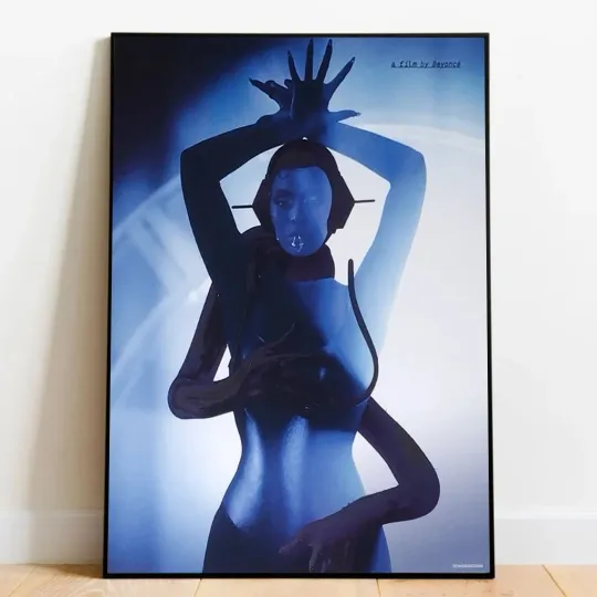 Discover Beyonce Renaissance Tour Poster Blue Album Cover Music Print Wall Decor No Frame