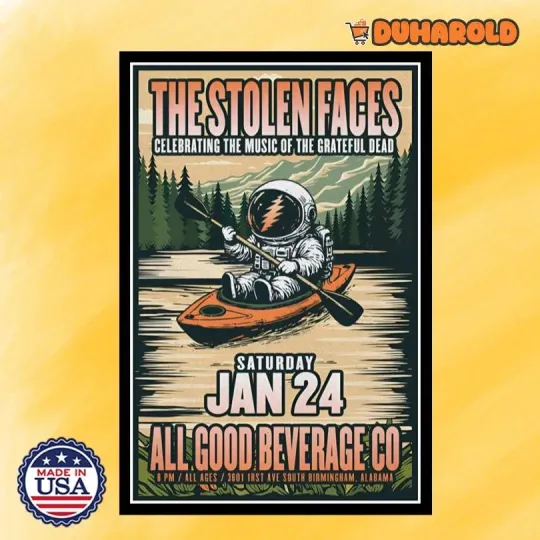 NEW The Stolen Faces Birmingham, AL January 24 2026 Concert Poster Home Decor