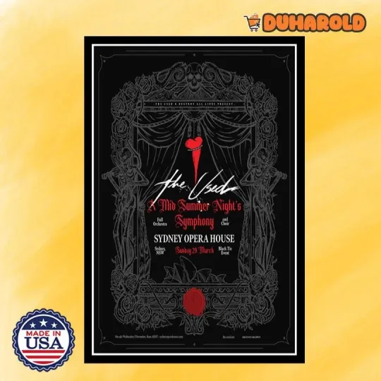 Discover NEW The Used A Mid Summer Night_s Symphony 29 March 2026 Concert Poster