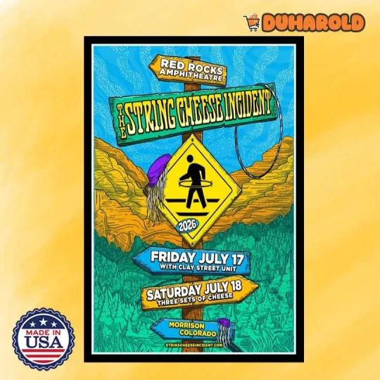 Discover NEW The String Cheese Incident Morrison, CO July 17-18 2026 Concert Poster