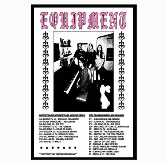 Discover Equipment Spring Tour 2026 Poster