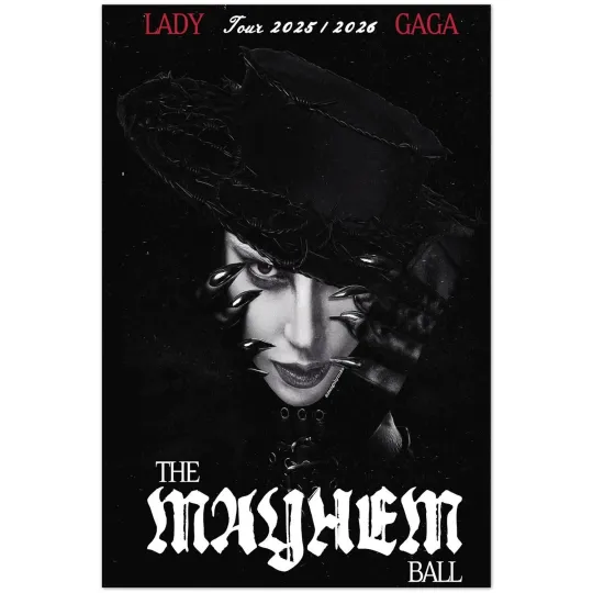 Ld ga The Mayhem Ball Tour 2025 2026 Concert Poster