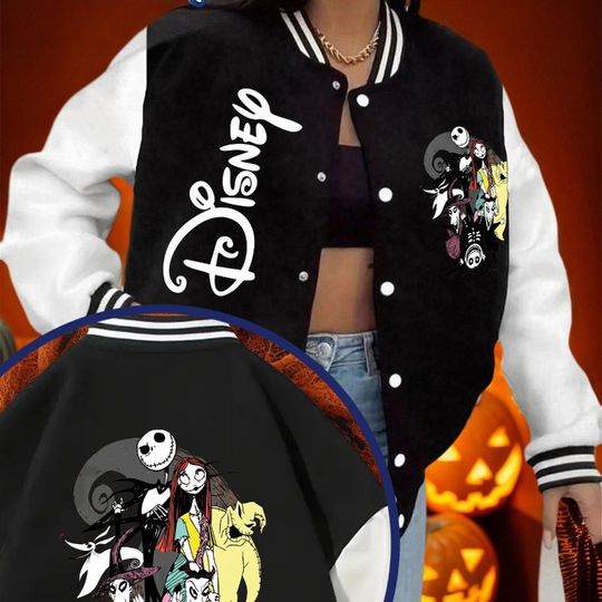 Discover Disney Christmas Eve Scary Gothic Jacket Women's Jacket Autumn/Winter New Casual Fashion Unisex Streetwear