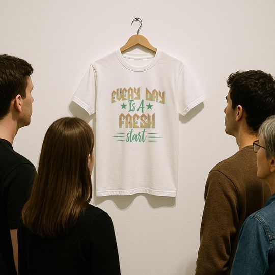 Discover Inspirational Quote T-Shirt, Every Day Is A Fresh Start Graphic