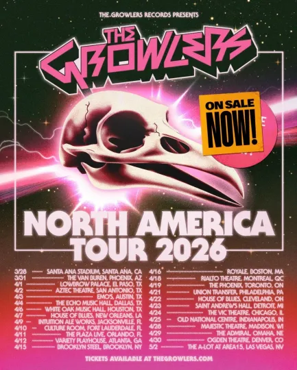 Discover The Growlers North America Tour 2026 Poster