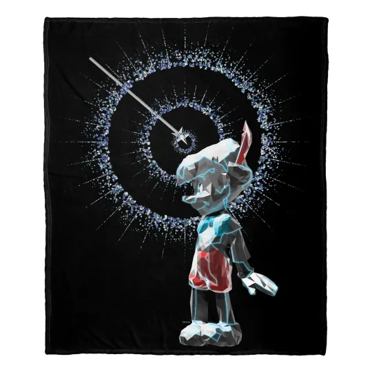 Discover Disney D100 Crystalline Disneyland Fleece Blanket