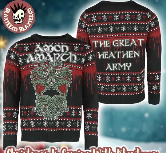 Amon Amarth The Great Heathen Army Ugly Christmas Sweater