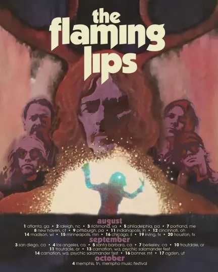 Discover The Flaming Lips US Summer Tour 2025 Poster