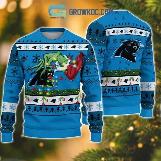 Discover Carolina Football Pantherss Team Knitted Sweater Football Season Ugly Sweatshirt
