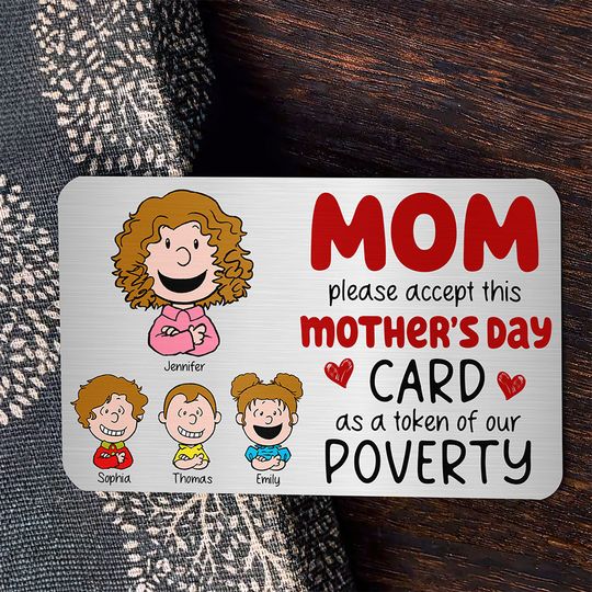 Personalized Gifts For Mom Aluminum Wallet Card