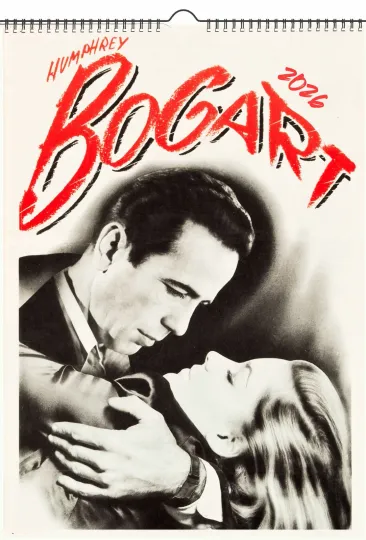 Discover 2026 Wall Calendar Humphrey Bogart Film Noir Vintage Movie Posters