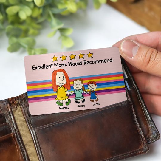 Discover Personalized Gifts For Mom Aluminum Wallet Card 02xqtn100125hh Excellent Mom Would