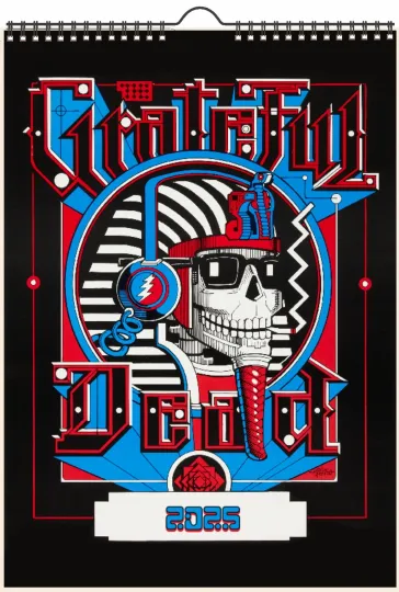 Discover 2026 Vertical Wall Calendar Grateful Dead Vintage Music Posters