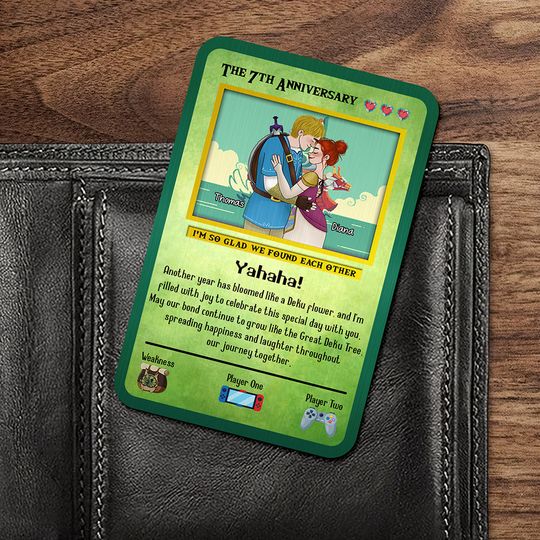 Discover Personalized Gifts For Couple Love Game Aluminum Wallet Card Valentine