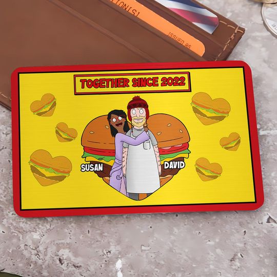 Personalized Gifts For Couple Wallet Card Together Since