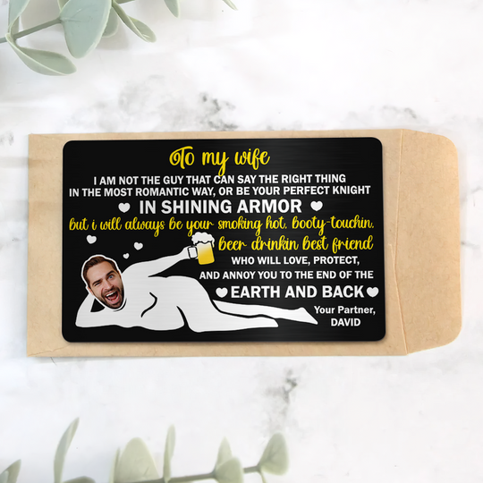 Custom Photo Gifts For Funny Couple Wallet Card