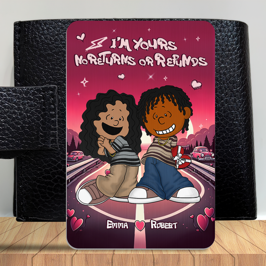 Discover Personalized Gifts For Couple Wallet Card No Returns or Refunds