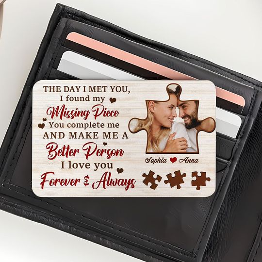 Discover Custom Photo Gifts For Couple Wallet Card