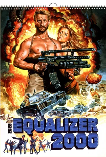 Discover 2026 Wall Calendar Vintage Postapocalyptic Action Movie Posters Vertical Wall Calendar