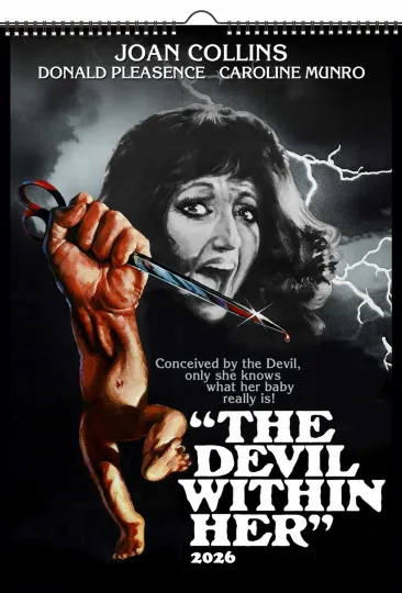Discover 2026 Vertical Wall Calendar Horror Devil Witch Vintage Movie Posters