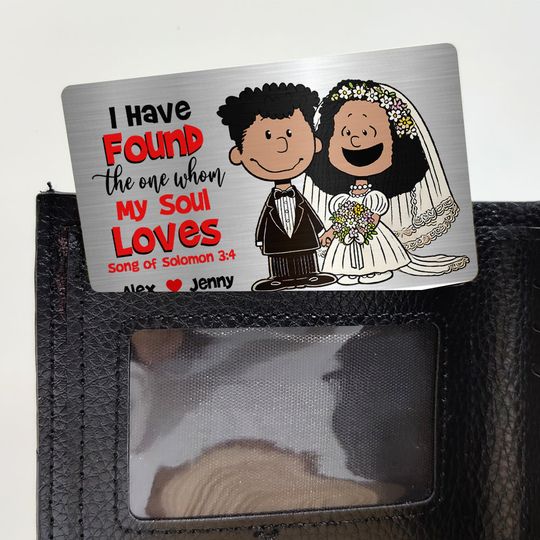 Discover Personalized Gifts For Couple Wedding Wallet Card Found My Soul Loves