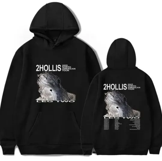 Discover 2hollis 2026 Tour Merch Long Sleeve Hoodie