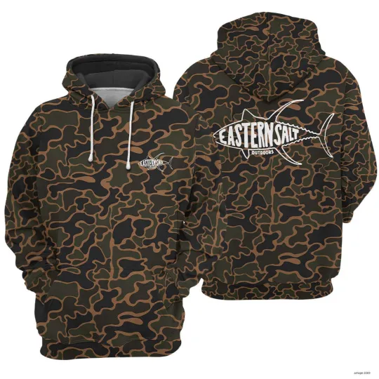 Discover 3D Fan Made Eastern Salt Duck Camo Hoodie - Duck Hunting Lover Gift