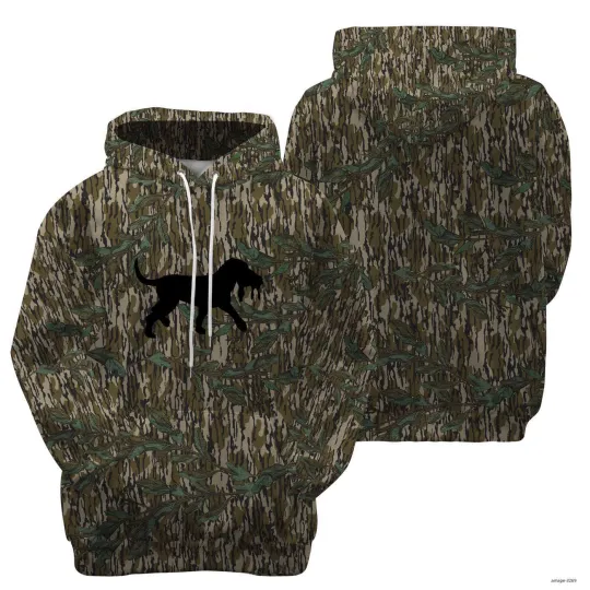 Discover Fan Made MMossy Oak Distressed Camo Printed 3D Hoodie for Men S/5XL