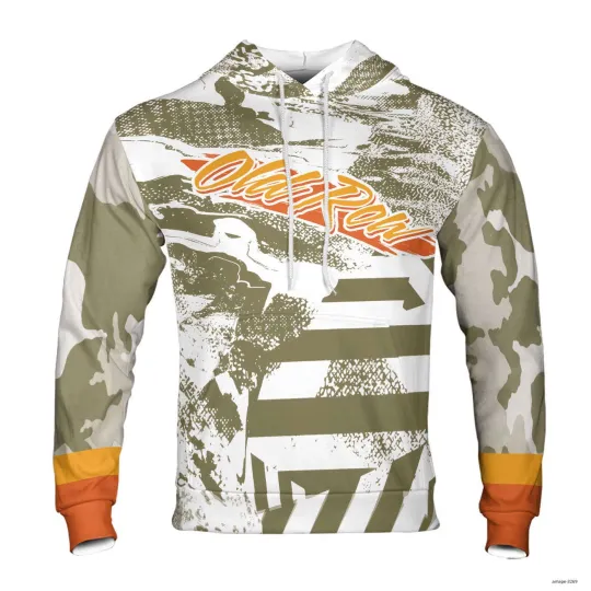 Discover Premium Retro Triangle Camo Pigment Dyed Hoodie - Fan Design with 3D Print