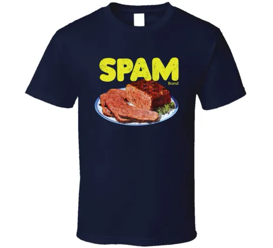 Discover Spam Vintage Label Worn Look T-Shirt