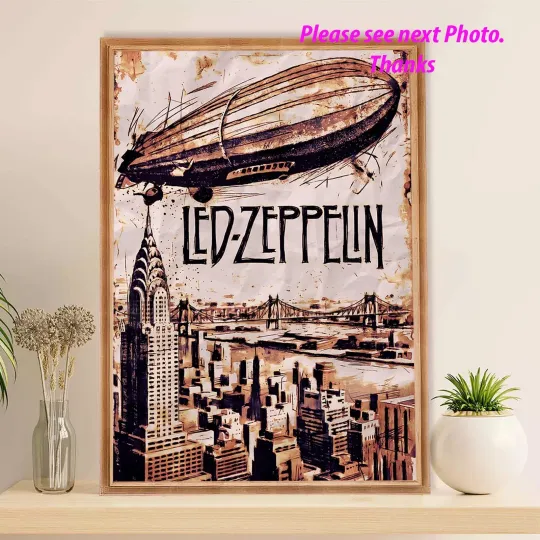 Discover ZPELIN Swan Song Icarus Rock Band Art Print Poster Wall Decor, NoFrame