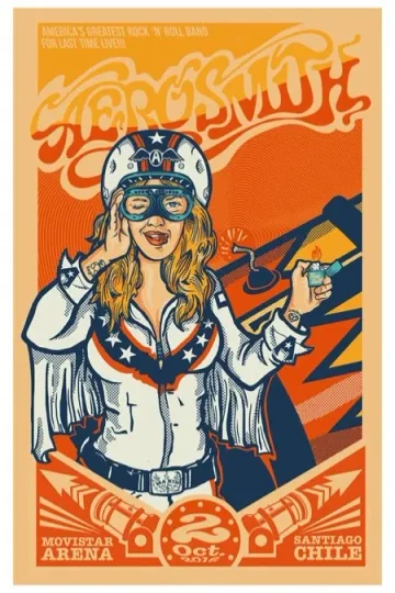 Discover Music Concert Tour Rock Band Poster 12x8in Metal Sign Aerosmith