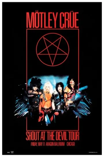 Discover Music Concert Tour Rock Band Poster Metal Sign Mötley Crüe