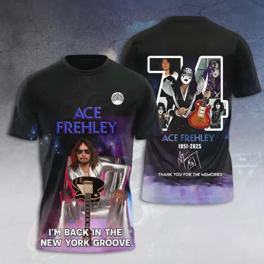 Discover Ace Frehley 3D T shirt Unisex Full Size Tee