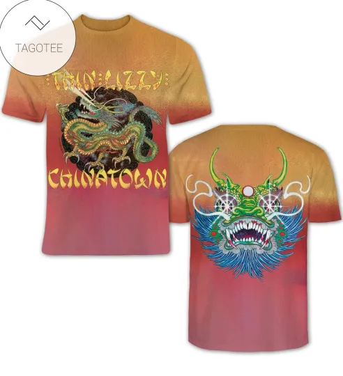 Thin Lizzy Chinatown Album Cover 3D T-Shirt