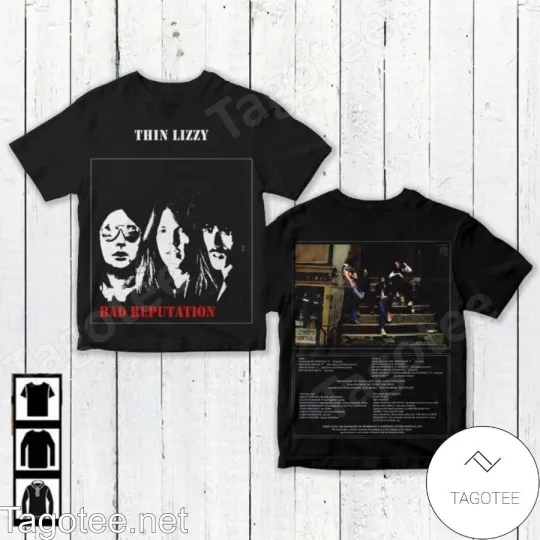 Discover Thin Lizzy Bad Reputation Album 3D T-Shirt All size