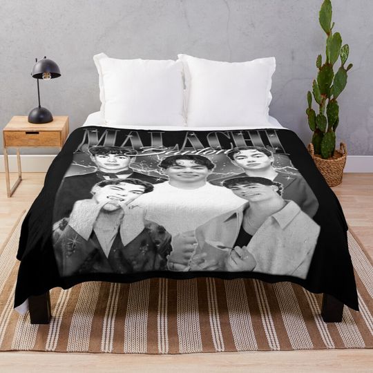 Discover Malachi Barton 90s Vintage Bootleg - Retro TV Actor Fan Art Throw Blanket