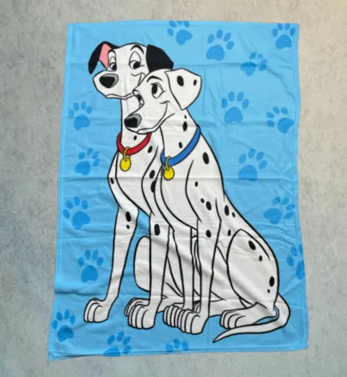 Discover Disney 101 Dalmatians Throw Pongo And Perdita Blanket, Disney Fleece Blanket