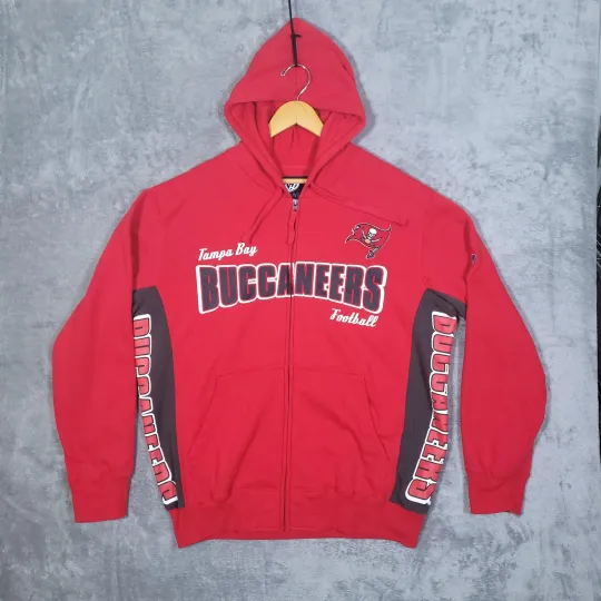 Discover Tampa Bay Buccaneers Hoodie Mens XL football Football Full Zip Sweatshirt Hands High