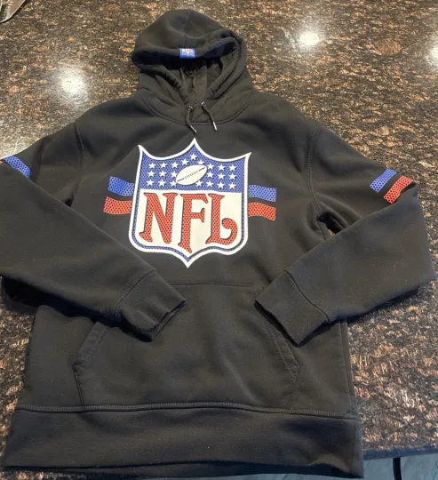 Discover football Branded Logo Hoodie Unisex Small