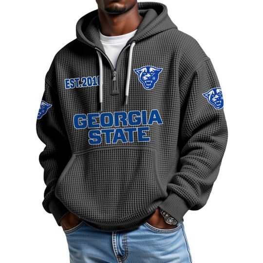 Georgia State EST 2016 Quarter Zip Waffle Hoodie