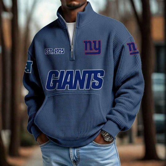 Discover Giants 2025 Est 1925 Waffle Zip Hoodie