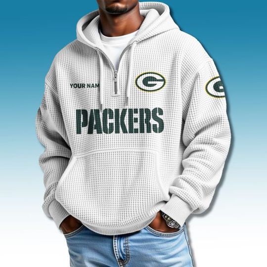 Packers Waffle Quarter Zip Hoodie 2025