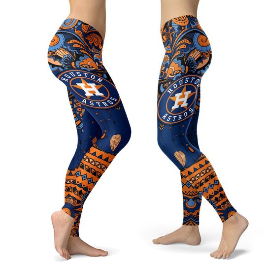 Boho Houston Astros Leggings