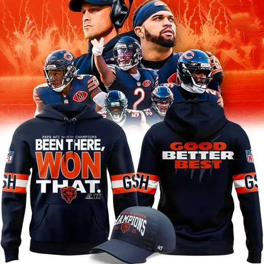 Discover Chicago Team 2025 AFC Division 3D Hoodie All Over Print