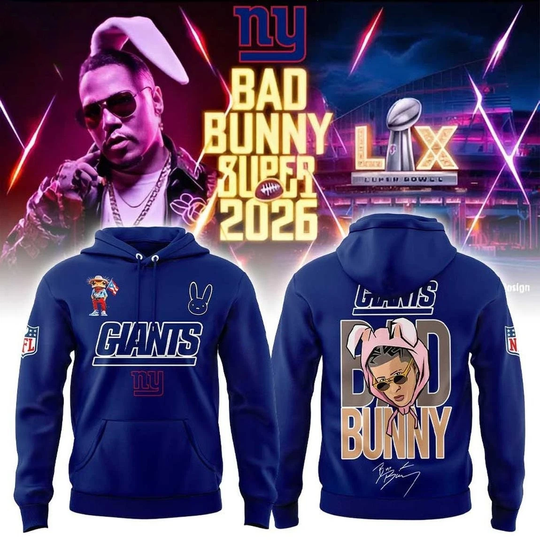 New York x Bad Bunny 3D Hoodie Super Bowl 2025-2026